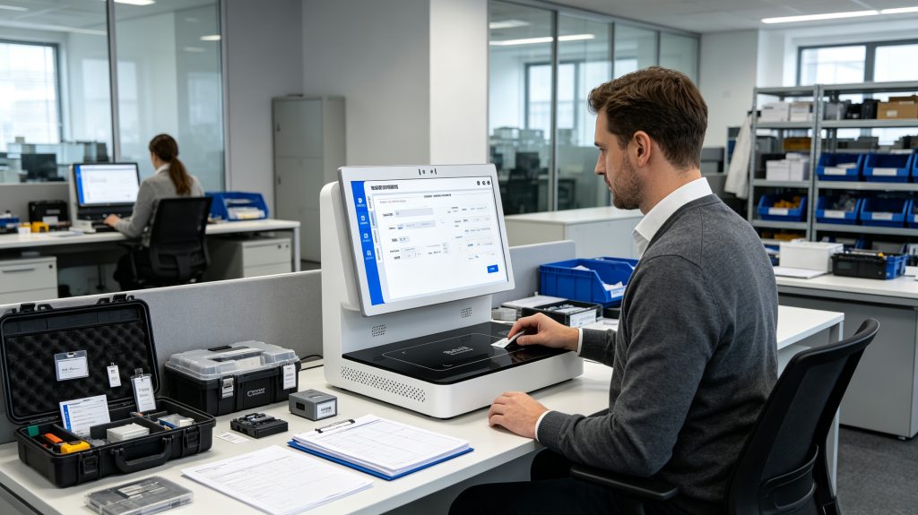 what is rfid used for in Modern Identification and Tracking Systems 1 Cykeo UHF RFID intelligent workstation registering RFID tags in a modern European enterprise environment