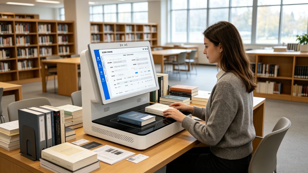 What's RFID? Understanding RFID Technology and Smart Identification Systems 2 Cykeo RFID smart workstation used for library book tagging and inventory management with RFID technology