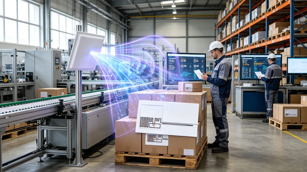 How Do RFID Chips Work? A Complete Guide to RFID Chip Communication Technology 1 RFID chip embedded in an RFID tag with wireless communication technology