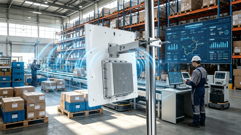 how rfid chips work with RFID reader communication in European smart warehouse