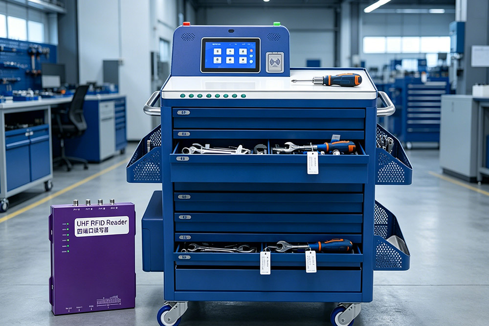 RFID asset tracking system for tools and industrial equipment management