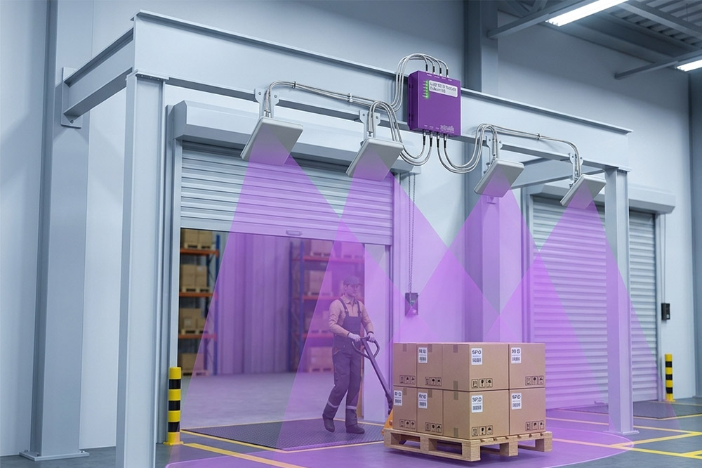How Far Can a Long Range RFID Reader Read? Real Factors That Affect RFID Read Distance 2 Directional RFID antenna improving long range reader coverage in warehouse system