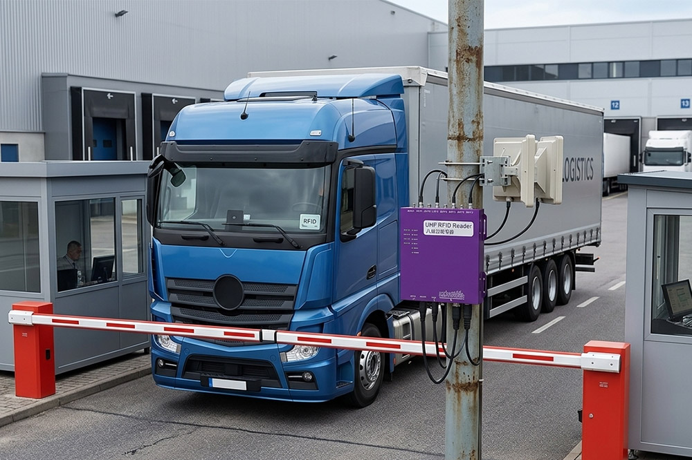 Long Range RFID Reader for Vehicle Identification: Automatic Recognition for Trucks, Buses and Industrial Vehicles 1 Long range RFID reader for automatic truck identification at factory entrance