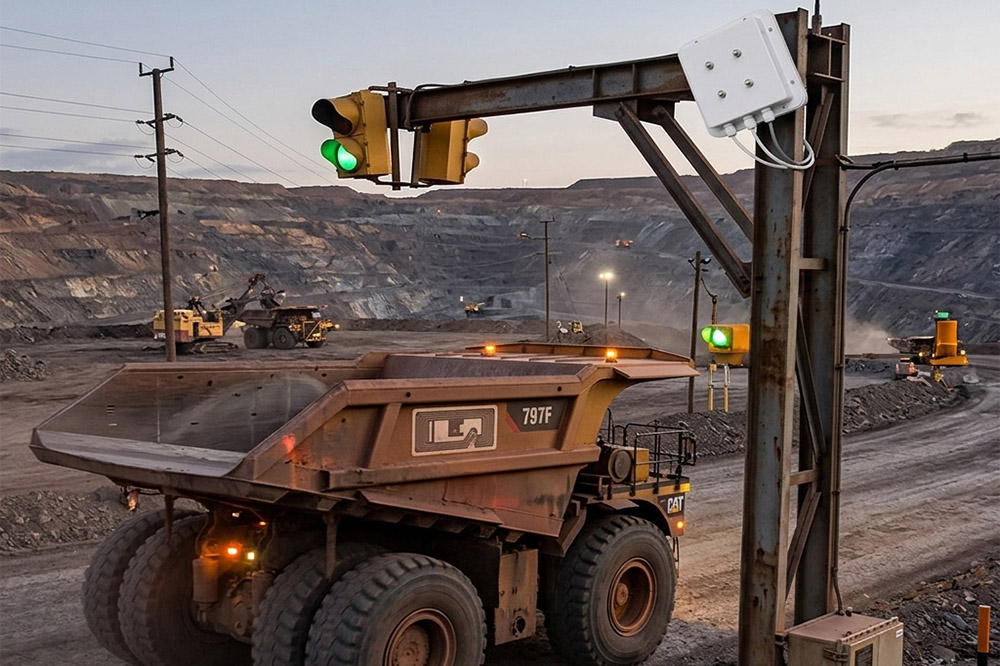 Long Range RFID Reader for Vehicle Identification: Automatic Recognition for Trucks, Buses and Industrial Vehicles 3 Long range RFID reader tracking mining vehicles in industrial sites