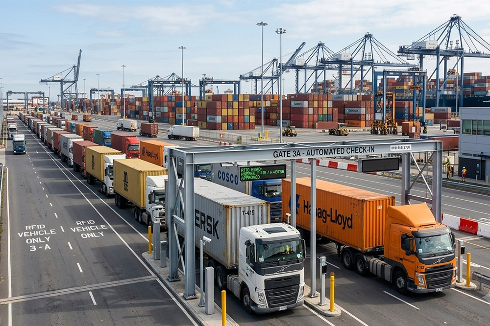 Long Range RFID Reader for Vehicle Identification: Automatic Recognition for Trucks, Buses and Industrial Vehicles 4 RFID vehicle tracking solution for port logistics management