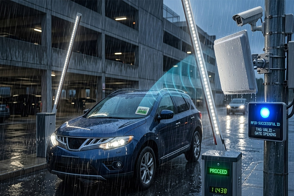 Can RFID Work in the Rain? Yes, but Weather Isn't Always the Real Problem 1 Long range RFID parking system working during heavy rain