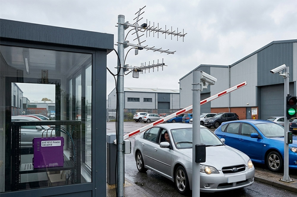 Can RFID Read Moving Vehicles? Yes, If the System Is Designed for It 2 Long range RFID vehicle access control system for an industrial park