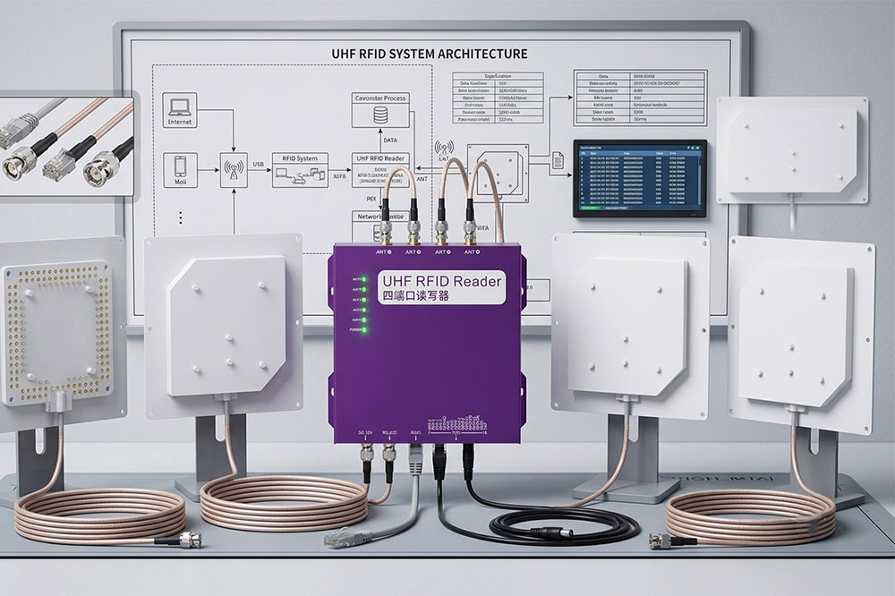 Industrial long range RFID reader equipment for parking and access control projects