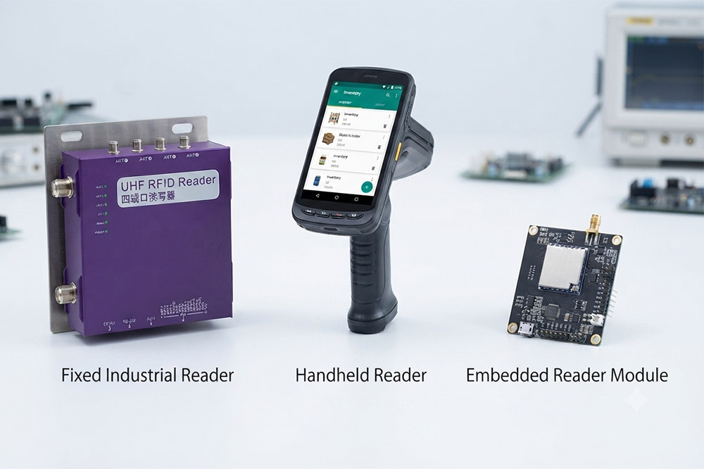 How to Choose the Right RFID Reader for Your RFID Project 1 different types of RFID readers including fixed handheld and module readers