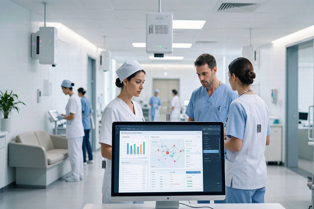 Long Range RFID Scanner for Hospitals: Improving Medical Equipment Tracking in Modern Healthcare 2 Smart healthcare RFID system connecting medical equipment tracking and hospital management software
