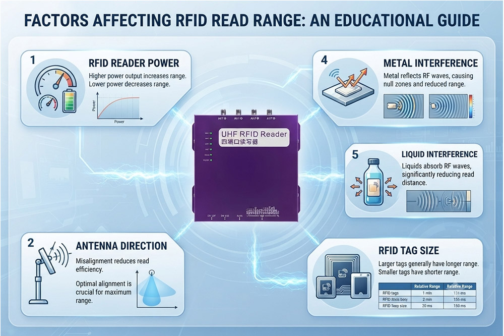 Factors that affect long range RFID scanner reading distance