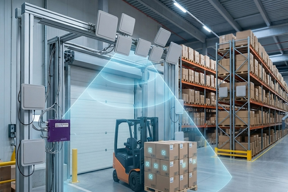 Long Range RFID Scanner Antenna Guide: Choosing the Right Antenna for Real RFID Projects 3 Warehouse long range RFID scanner antenna installation for inventory tracking