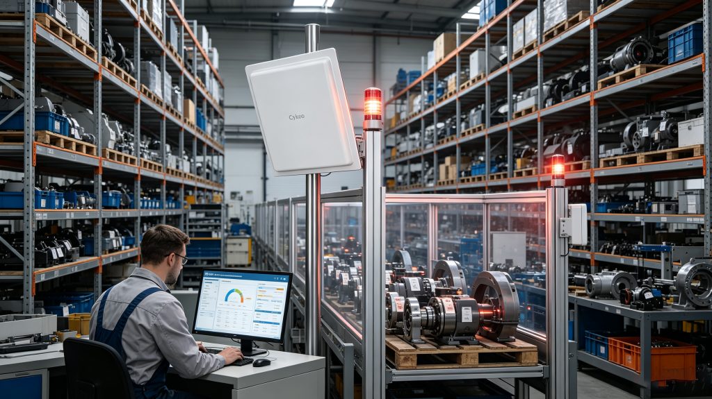 what rfid: Understanding RFID Technology and Smart Identification Systems 2 Cykeo RFID reader detecting unauthorized tagged assets with smart alarm notification in an industrial facility