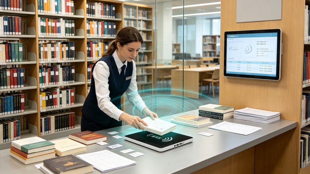 What Is an RFID Reader? Complete Guide to RFID Reader Technology, Working Principle, and Industrial Applications 1 what is an rfid reader used for in library management with Cykeo RFID technology
