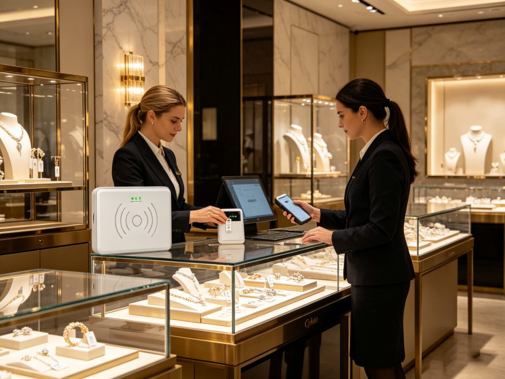 What is rfid for jewellery and how does it improve jewelry management? 1 Cykeo rfid for jewellery solution using RFID tags for jewelry inventory management