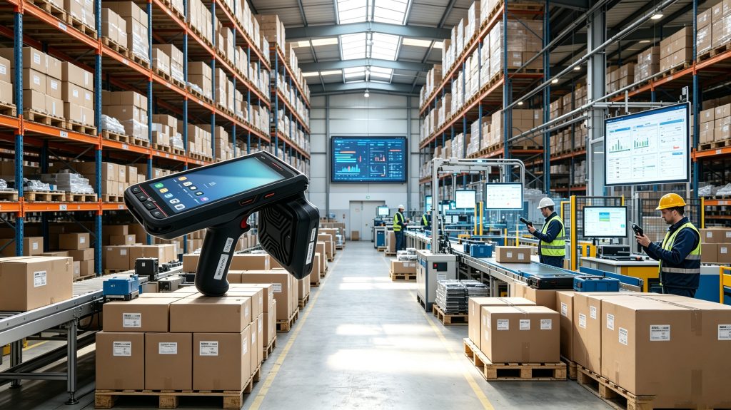 RFID Tags UHF: High-Performance Long-Range Identification Solutions for Modern Industries 1 Cykeo RFID tags UHF attached to products in a European warehouse tracking system
