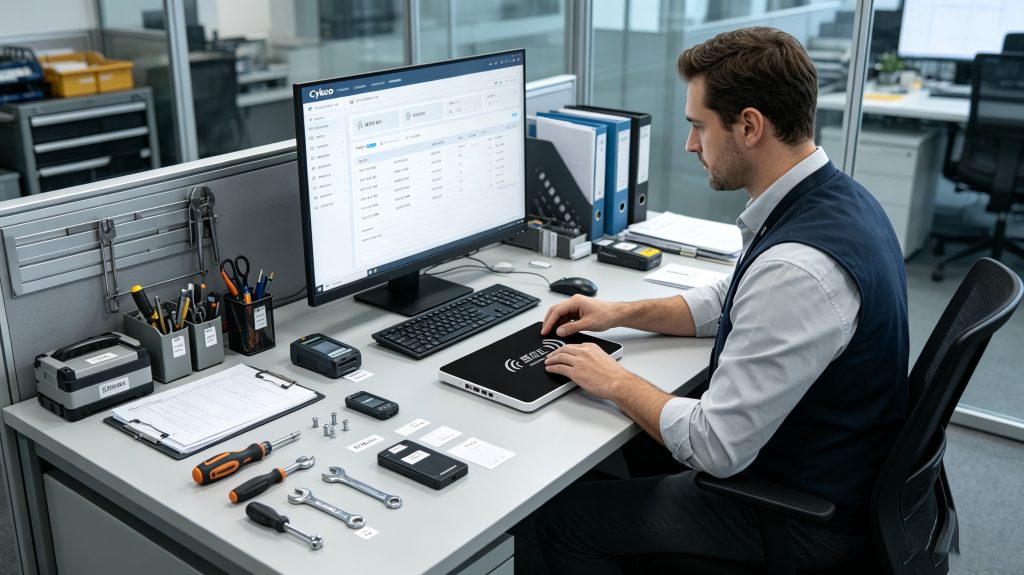 How Do RFID Readers Work? Understanding RFID Reader Technology and Smart Identification 2 how do rfid readers work with Cykeo UHF RFID desktop reader for RFID asset registration and management