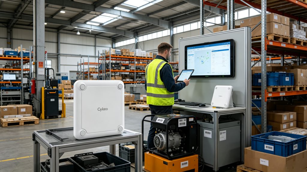 RFID System for Asset Tracking: Advanced Solutions for Accurate Asset Management 2 Cykeo UHF RFID equipment tracking system monitoring assets in a European warehouse