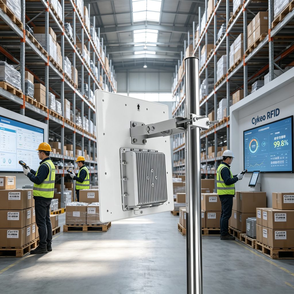 rfid inventory control systems for Accurate Inventory Visibility and Automated Management 1 Cykeo rfid inventory control systems managing warehouse inventory with RFID readers and tagged products