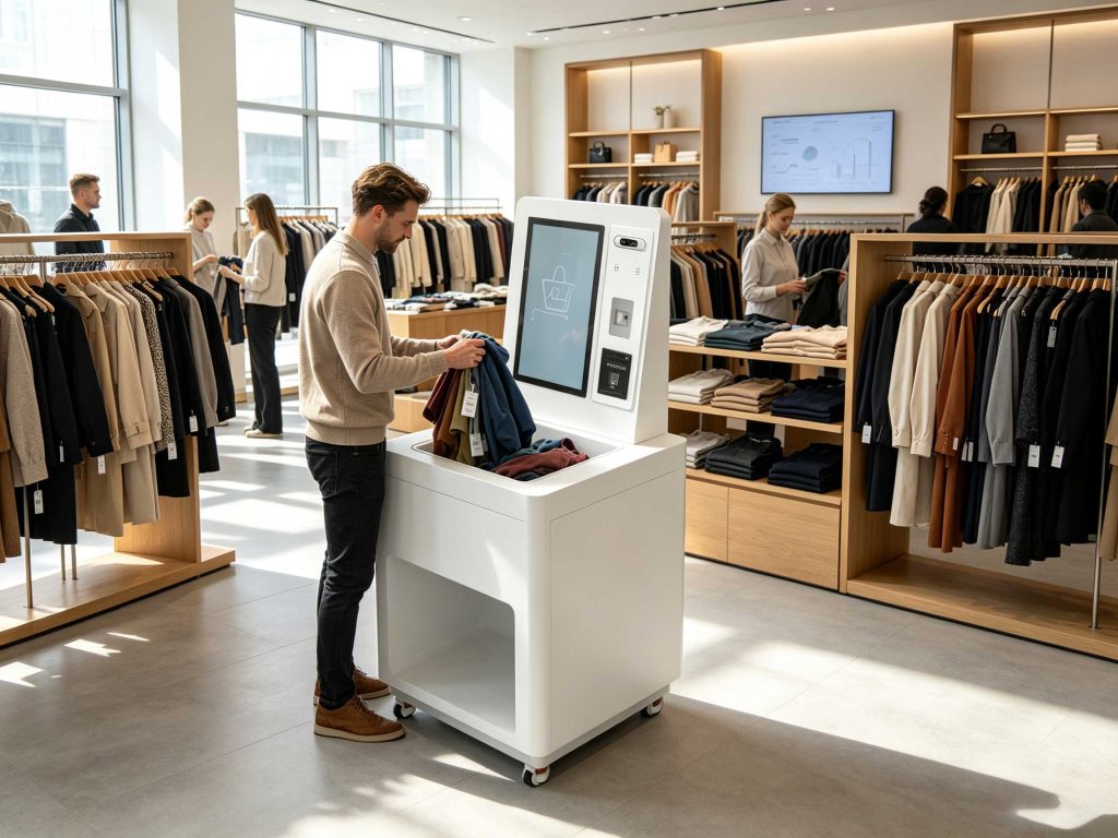 European smart retail store using RFID system for automated checkout and inventory management