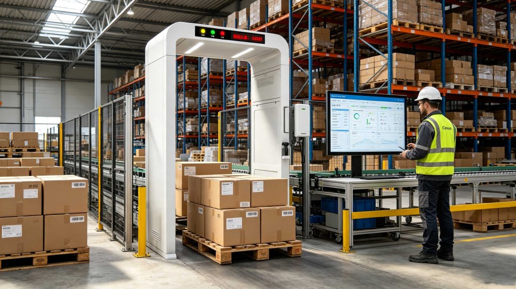 What Can RFID Be Used For? Practical Applications Across Modern Industries 1 Industrial warehouse using RFID readers to track tagged inventory automatically