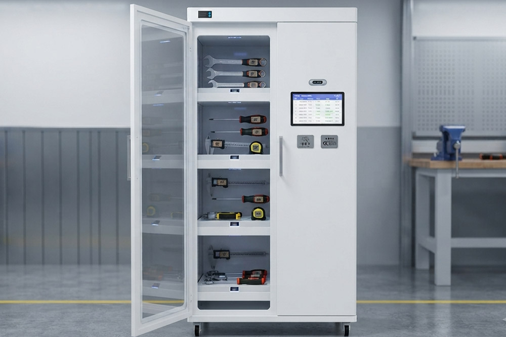 Near field RFID antenna used for smart tool cabinet management