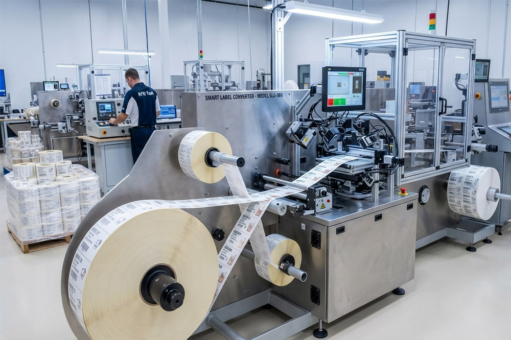 How to Know If Your Decal Has RFID: A Practical Guide for Businesses and Buyers 3 RFID decal manufacturing and quality inspection production line