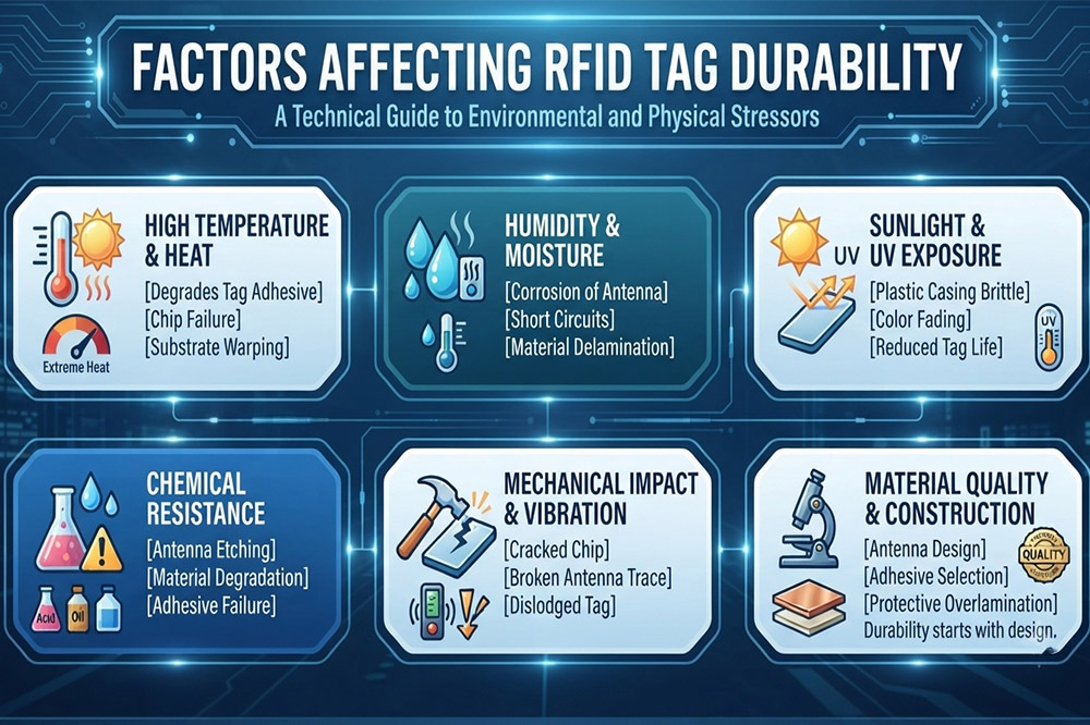 How Long Do Passive RFID Tags Last? A Practical Guide for Long-Term RFID Applications 2 Factors that affect passive RFID tag lifespan and durability