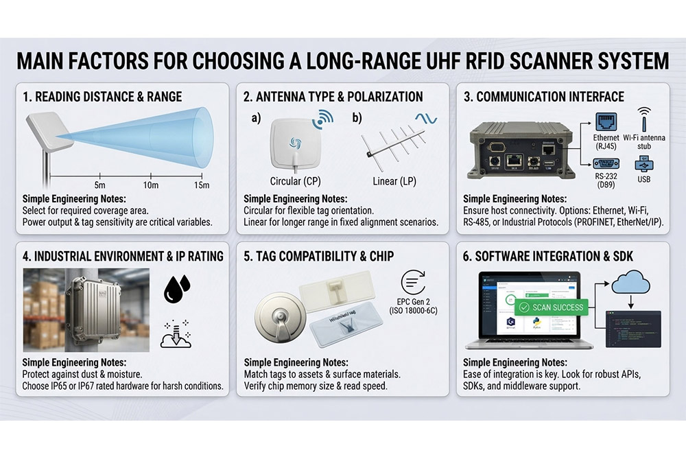Important factors for choosing an industrial long range RFID scanner