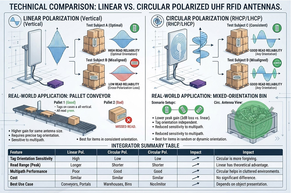 Long Range RFID Scanner Antenna: How to Choose the Right Antenna for Industrial RFID Projects 3 Linear and circular polarized RFID antennas for industrial RFID applications