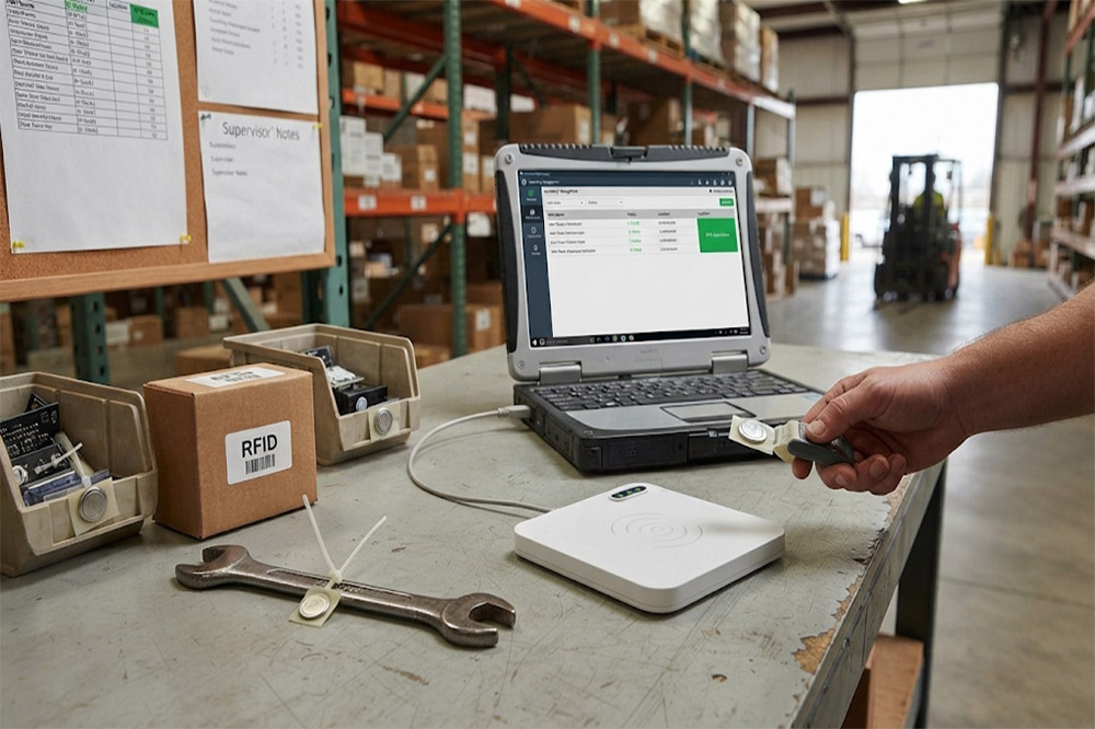 USB RFID Reader vs RFID Scanner: What Is the Difference? 3 USB RFID scanner used for inventory and asset tracking
