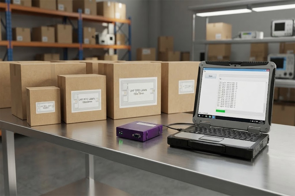 RFID tag size affecting UHF RFID reader reading distance