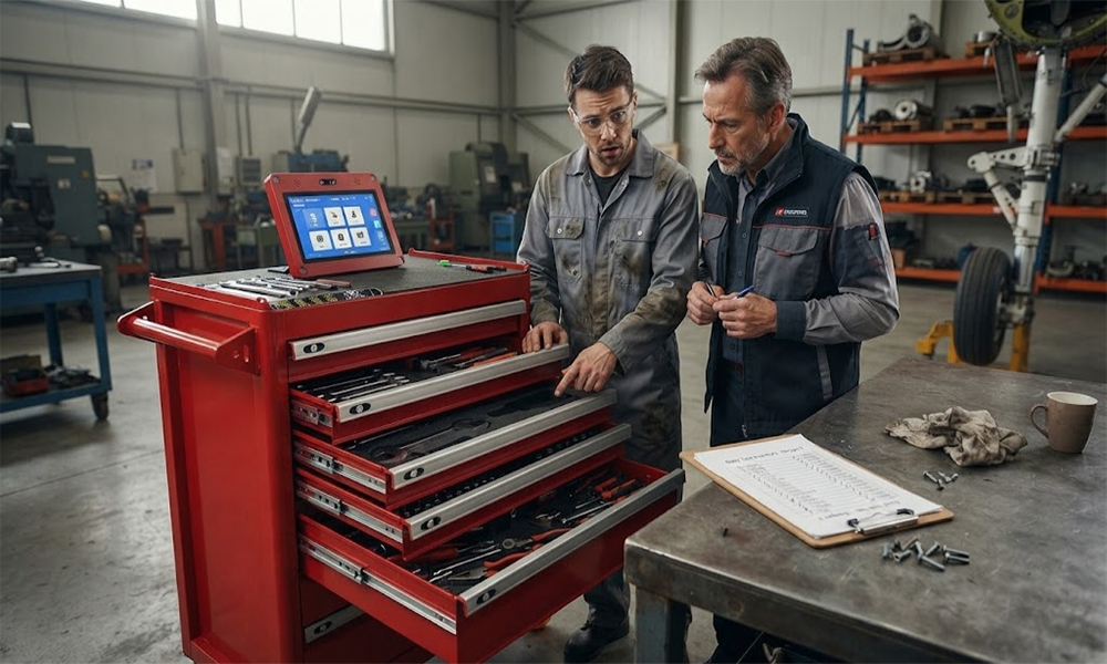 USB RFID Reader for Tool Management: Track Equipment Usage Easily 1 Manual tool checkout and tracking in an industrial workshop