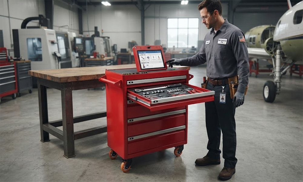 USB RFID Reader for Tool Management: Track Equipment Usage Easily 3 RFID smart tool cabinet automatically tracking industrial equipment