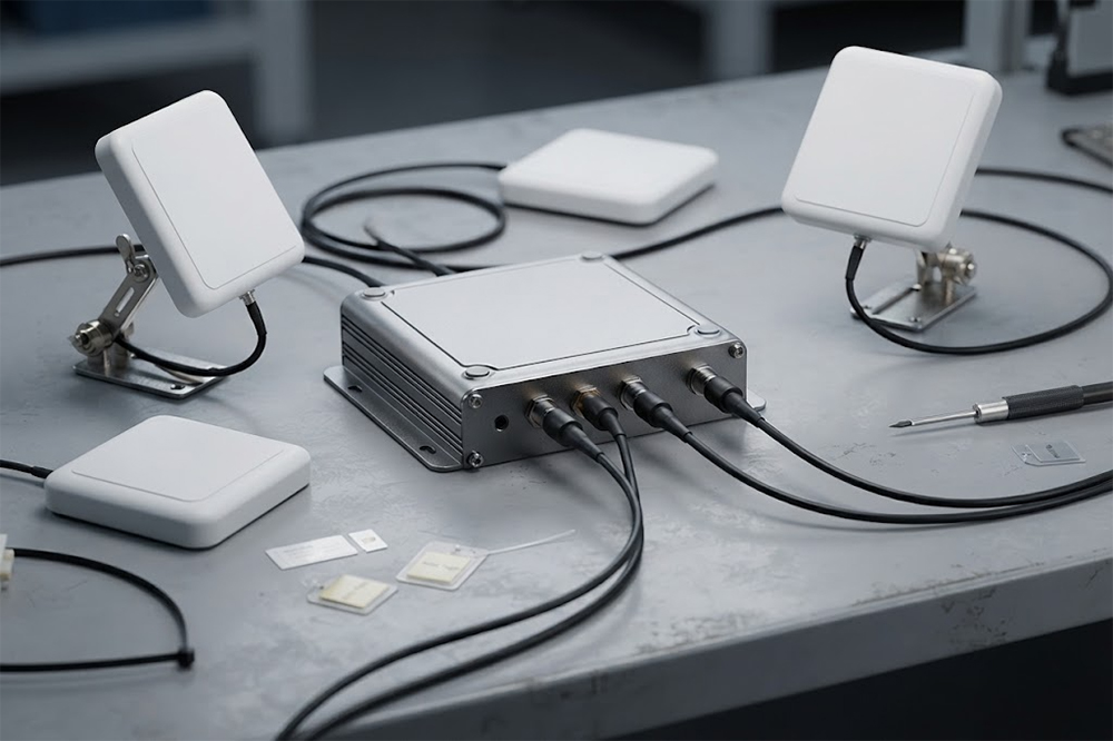 How to Choose the Right RFID Reader for Application 2 Fixed UHF RFID reader with multiple antenna ports for industrial applications