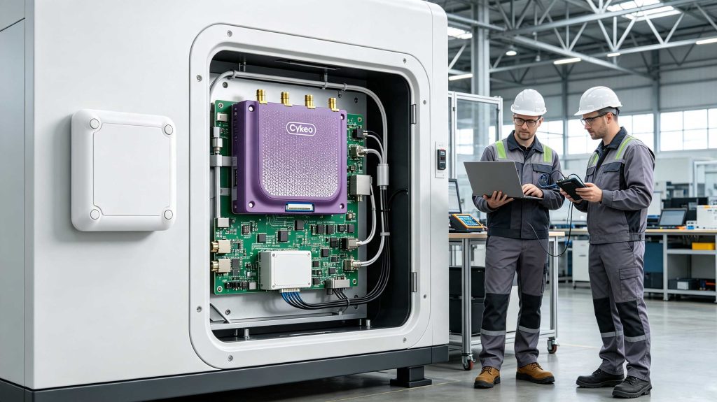 What Is an Embedded RFID and How Does Embedded RFID Technology Work? 1 Embedded RFID module installed inside industrial equipment for automatic identification