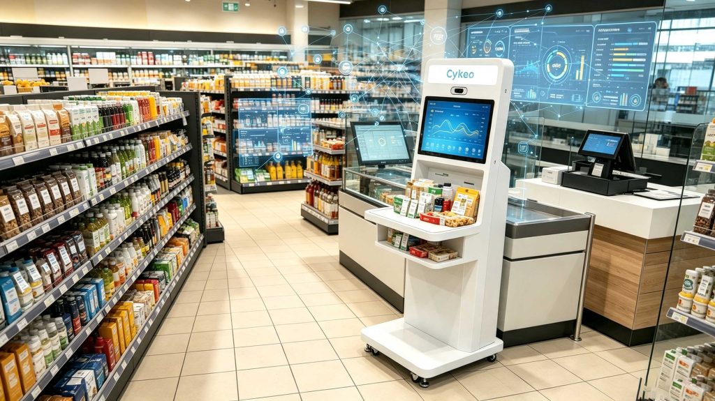 what does rfid mean in retail: How RFID Is Transforming Modern Retail Operations 2 Smart retail RFID architecture showing checkout terminal inventory system and digital product tracking