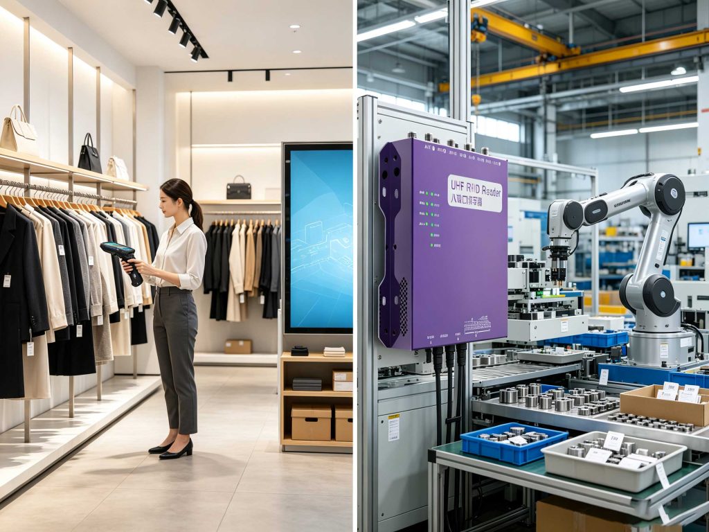 What Is an RFID Label: Understanding Smart Identification Labels 2 RFID labels attached to products and equipment for smart tracking