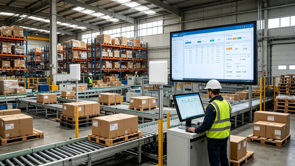 what is rfid inventory management: A Complete Guide to Automated Inventory Control 1 RFID inventory management system showing real-time product tracking in a smart warehouse