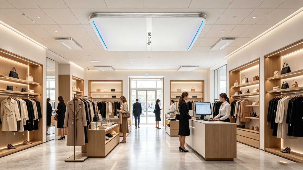 What Is RFID in Retail: How Smart Identification Technology Transforms Modern Stores 2 RFID retail security system using smart gates and tagged products in a European shopping environment