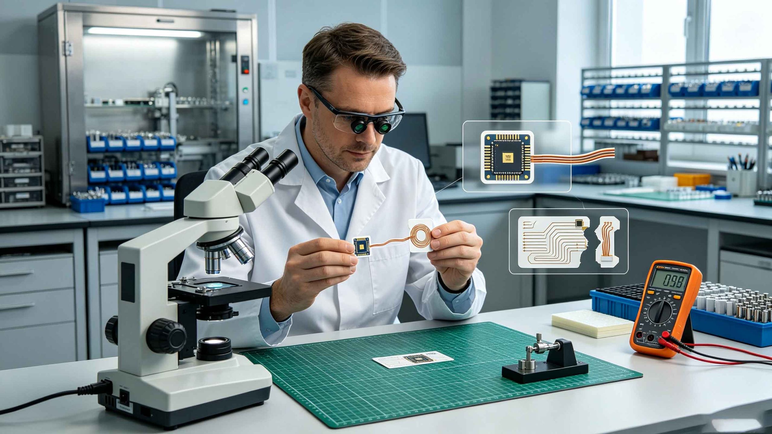 what does rfid chip mean 1 Close-up view of RFID chip and antenna inside RFID tag technology