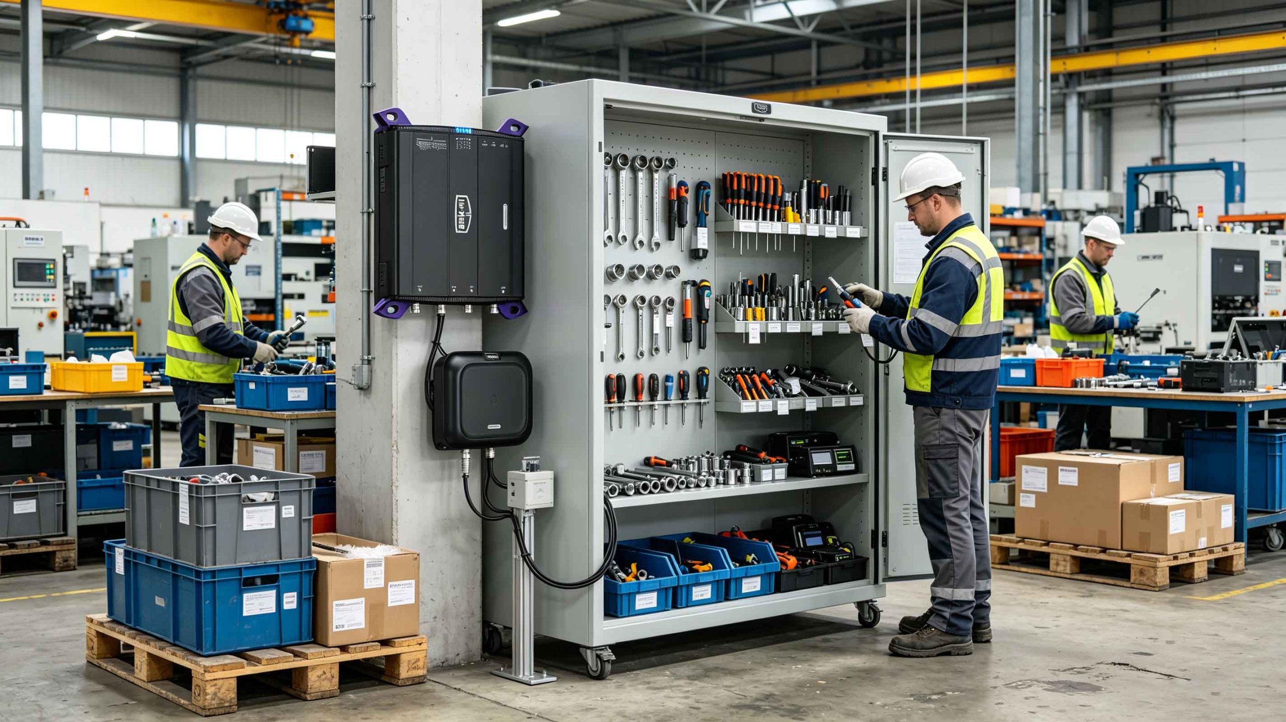 RFID tagged tools and equipment managed in a European manufacturing facility