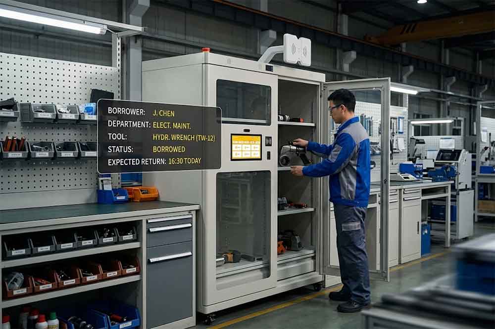 RFID Tool Cabinet for Tool Borrowing and Lendin...