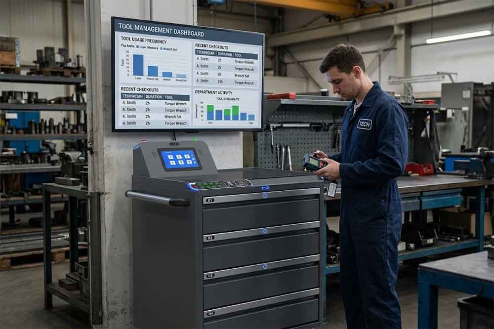 RFID Tool Cabinet for Tool Usage Monitoring: Tr...