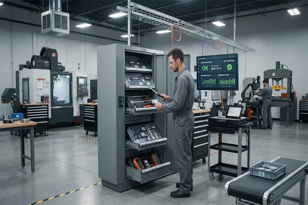 RFID Tool Cabinet for Tool Calibration and Insp...