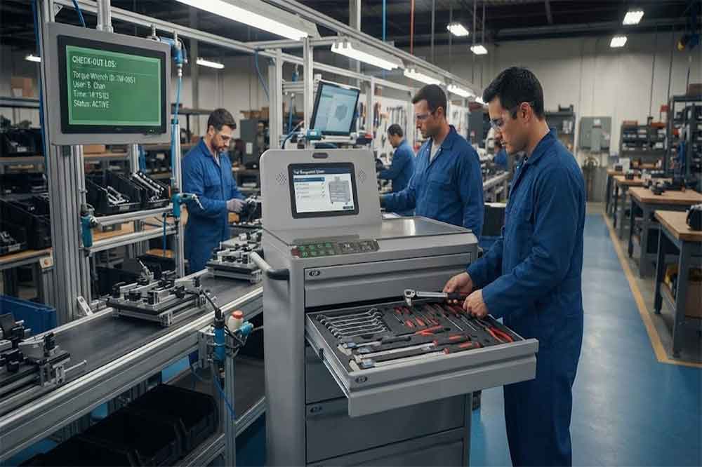 RFID Tool Cabinet for Manufacturing: Smart Tool...