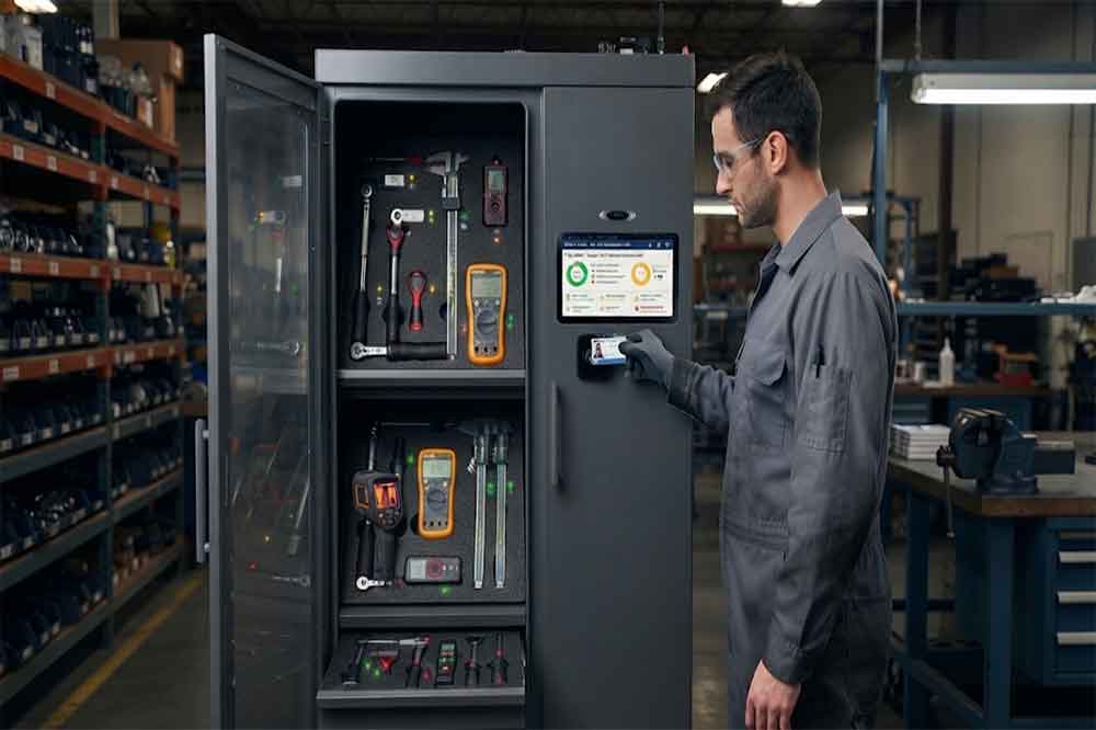 RFID Tool Cabinet for Tool Issuing and Return M...