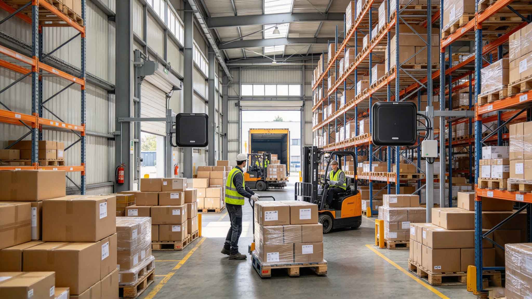 what is a rfid tracker: A Practical Guide to RFID Tracking 1 RFID tracker system monitoring tagged pallets in a European warehouse