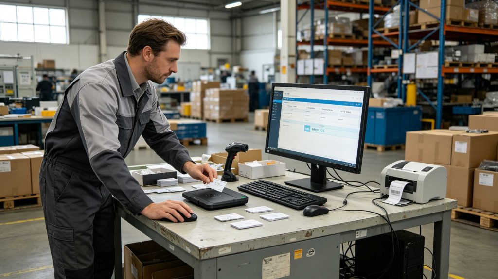 how to write to rfid card: A Professional Guide to UHF RFID Card Writing 2 RFID engineer verifying encoded UHF RFID card data after writing