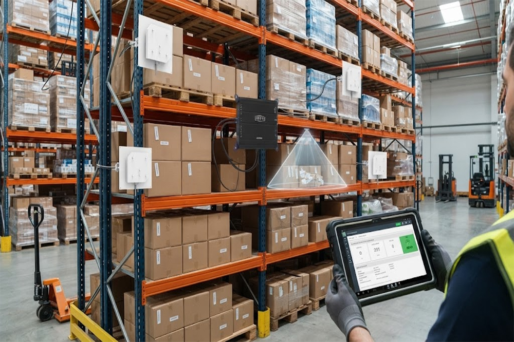 Long Range RFID Scanner for Warehouse Inventory: How to Scan Hundreds of Tags Faster 1 Bulk UHF RFID tag reading for warehouse inventory